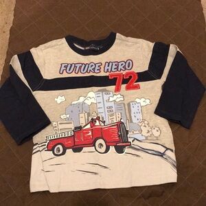 Faded Glory Boys Future Hero Graphic Long Sleeve Shirt.  Size 4T NWOT